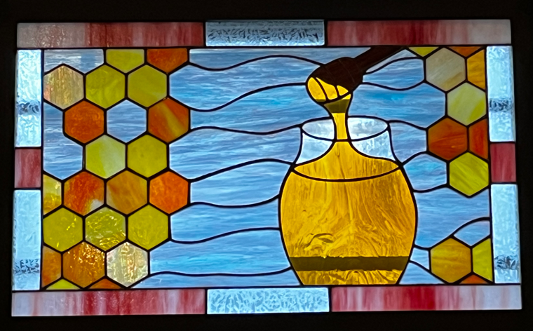 Stained glass panel